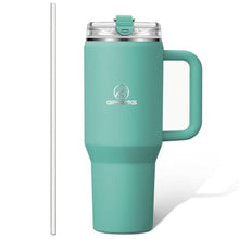 Load image into Gallery viewer, Gpeng 30 oz Tumbler with Handle, Water Bottles with Straw Lid, Insulated Stainless Steel Travel Mug Cup Holder Friendly, Keep Drinks Cold or Hot for Hours, ABarbiePink_1
