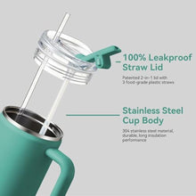 Load image into Gallery viewer, Gpeng 30 oz Tumbler with Handle, Water Bottles with Straw Lid, Insulated Stainless Steel Travel Mug Cup Holder Friendly, Keep Drinks Cold or Hot for Hours, ABarbiePink_5139
