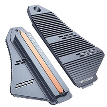 Load image into Gallery viewer, GRAUGEAR PS5 SSD Heatsink Cover, M.2 NVMe PS5 Heatsink, Shuttle Shaped Design, Heat Dissipation with Heat Pipe Cooler and Aluminum Fin for NVMe M2 PCIe 4.0 [G-PS5HS04] (PS5), Silver_1
