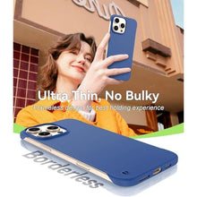 Load image into Gallery viewer, GRECAZO Magnetic Slim Case Fit for iPhone 15 Pro Max Phone Case 6.7"(2023) Ultra-Thin Lightweight Durable Frameless Matte Hard MagSafe Cover Case with Pull Ring Shockproof Non Slip Rope-Blue_7547
