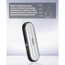 Load image into Gallery viewer, GroTawel Under Pillow Bluetooth Speaker for Sleep: Private Bone Conduction Portable Speaker with White Noise - 20-Hour Battery Life for Soothing Sleep Sound (Black)_138
