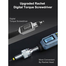 Load image into Gallery viewer, GROWNEER Upgraded Digital Torque Screwdriver, 3.5-70.8 In-lbs/0.4-8 Nm, 1/4'' Drive Inch Pound Rachet Torque Screwdriver Electrician with Buzzer &amp; LED Indicator, Torque Wrench Screwdriver Set, UpgradedRachetTorqueScrewdriver_17

