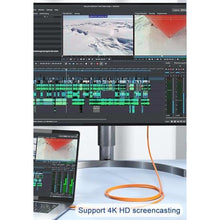 Load image into Gallery viewer, Grtoeud 240W USB C Cable Silicone 6.6FT, USB 3.2 Gen 2 Fast Charging Cable, TangerineYellow_4033
