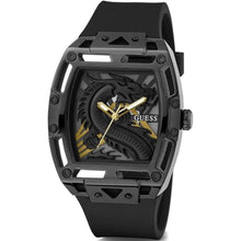 Load image into Gallery viewer, GUESS Black Analog Silicon Watch, BlackBlackGold_930
