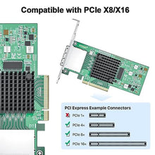 Load image into Gallery viewer, H!Fiber 6G External PCIe Controller Card, SAS/SATA HBA Host Bus Adapter, SAS 2008 Chip, PCIE X8, 2X SFF-8088 Ports,Same as 9200-8E_355
