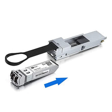 Load image into Gallery viewer, H!Fiber QSFP to SFP+ QSA Adapter 40G to 10G Converter Module for Mellanox MAM1Q00A-QSA, Dell 407-BBRO, Nokia 474938A, Juniper, Arista, H3C, Extreme and More Devices, All-Metal housing_2489

