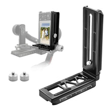 Load image into Gallery viewer, HAFOKO Aluminum RS2 RS3 L Bracket Vertical Horizontal Switching Camera Quick Release Tripod Plate for DJI Ronin RS2 RSC2 RS3 RS 3 Pro Gimbal Stabilizer Camera Tripod Monopod, Black_1
