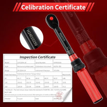 Load image into Gallery viewer, Hairich 1/4-Inch Torque Wrench, Dual-direction Small Torque Wrench 20-220in.lb/2.3-24.9Nm, 72 tooth High Precision Professional with Dual Range Scales, Blackred_6668
