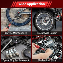 Load image into Gallery viewer, Hairich Torque Wrench, 1/2 Inch Drive Click Torque Wrench, Dual-direction Torque Wrenches 10-170.0ft.lb/13.60-230.5Nm, 72-tooth with Dual Range Scales, 3% High Precision For Car, Blackred_6694
