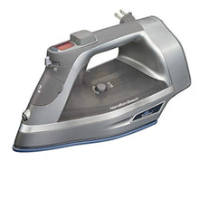 Load image into Gallery viewer, Hamilton Beach Steam Iron &amp; Vertical Steamer for Clothes with Scratch-Resistant Durathon Soleplate, Digital Temperature Control, 8 Retractable Cord, 3-Way Auto Shutoff, Anti-Drip, 1700 Watts, Silver_1
