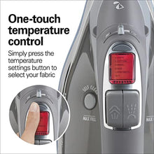 Load image into Gallery viewer, Hamilton Beach Steam Iron &amp; Vertical Steamer for Clothes with Scratch-Resistant Durathon Soleplate, Digital Temperature Control, 8 Retractable Cord, 3-Way Auto Shutoff, Anti-Drip, 1700 Watts, Silver_8271
