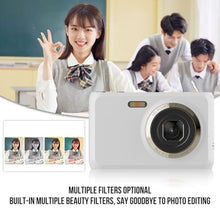 Load image into Gallery viewer, Hamwesh Digital Camera, 4K Video 64MP Photo 16X Zoom Anti Shake Vlogging Point and Shoot Camera, Compact Travel with 16X Digital Zoom and Anti Shake for Teens Adults Beginners_2291
