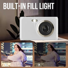 Load image into Gallery viewer, Hamwesh Digital Camera, 4K Video 64MP Photo 16X Zoom Anti Shake Vlogging Point and Shoot Camera, Compact Travel with 16X Digital Zoom and Anti Shake for Teens Adults Beginners_2293
