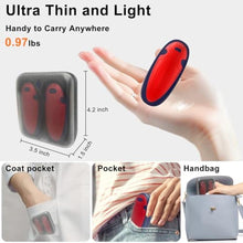 Load image into Gallery viewer, Hand Warmers Rechargeable 2 Pack,with Charging Case,14000mAh Electric Hand Warmer Reusable, 60Hrs Long Heating, Portable Pocket Heater Handwarmer for Women Men, Outdoor Camping, Ski EquipmentRed_1041
