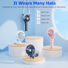 Load image into Gallery viewer, HandFan Upgraded Handheld Misting Fan, Two Button Easy Operation, Rechargeable Portable Mister Fan, Spray Water Mist Fans, Mini Electric Cooling Fans for Travel, Outdoors, Disney(Royal Blue), RoyalBlue_7646
