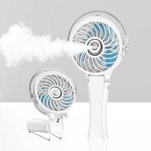 Load image into Gallery viewer, HandFan Upgraded Portable Misting Fan, Handheld Spray Water Mister Fan, USB Rechargeable Personal Mist Fans, Mini Cooling Hand Fans for Summer Beach Travel Concerts, Gifts for Women(White)_1
