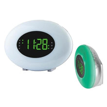 Load image into Gallery viewer, HANNLOMAX HX-162CR Alarm Clock Radio, RGB Mood Light (Silver)_1
