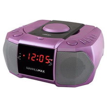 Load image into Gallery viewer, HANNLOMAX HX-334CD CD Player with Alarm Clock Radio (Purple)_1
