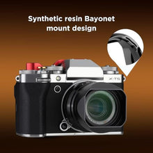 Load image into Gallery viewer, Haoge Lens Hood Metal Square Bayonet for Fujifilm XF35mmF2 R WR, XF23mmF2 R WR XC 35mm F2, Fuji 35mm F2, 23mm F2 Lens Hood, with Metal Front Cap, Replaces Fujifilm LH-XF35-2 LH XF35 2 Hood Shade, Black_8600
