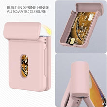 Load image into Gallery viewer, Haoseny for Samsung Galaxy Z Flip 7 Case with Wallet, Card Slot Holder Hinge Protection Full Body Shockproof Case Phone Cover 5G 2025 (Pink)_3571
