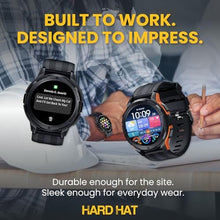 Load image into Gallery viewer, Hard Hat Watches - Rugged Smart Watch for Men, Foreman Smartwatch, Waterproof Digital Watch for The Toughest Jobs, with Fitness Trackers, Heart Rate Monitor, IP68, Pedometer, Workout Modes and More, Orange_1213
