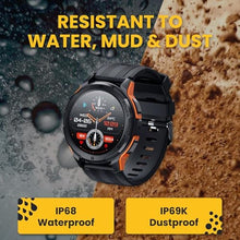Load image into Gallery viewer, Hard Hat Watches - Rugged Smart Watch for Men, Foreman Smartwatch, Waterproof Digital Watch for The Toughest Jobs, with Fitness Trackers, Heart Rate Monitor, IP68, Pedometer, Workout Modes and More, Orange_1214
