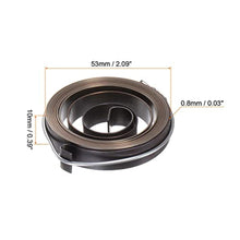 Load image into Gallery viewer, HARFINGTON Drill Press Return Spring, 53 x 10 x 0.8mm Quill Spring Feed Return Coil Spring Assembly Spring Steel Chemical Blackening Finish for Drill Press_111
