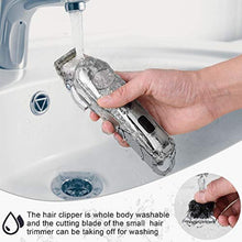 Load image into Gallery viewer, Hatteker Hair Clipper for Men IPX7 Waterproof Cordless Barber Clipper for Hair Cutting Kit with T-Blade Trimmer Beard Trimmer Clipper Professional USB Rechargeable_1123
