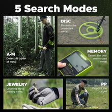 Load image into Gallery viewer, Hazlewolke Metal Detector for Adults, 5 Professional Mode with Higher Accuracy 10 Waterproof Coil for Gold Detecting_2610

