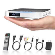 Load image into Gallery viewer, HDMI DVD Players for TV, DESOBRY 1080P HD Mini Small DVD Player with All Region Free, Compact DVD Player for Smart TV, Support AV Output, USB/TF Card Input, Remote Control,PAL/NTSC, White_1
