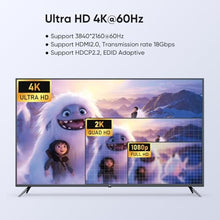 Load image into Gallery viewer, HDMI KVM Switch 2 Monitors 2 Computers 4K@60Hz, USB3.0 KVM Switch Dual Monitor with 3 USB 3.0 Ports Sharing Keyboard and Mouse, Printer/Scanner, Desktop Controller, DEEPBLUE_5959
