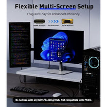 Load image into Gallery viewer, HDMI to VGA Adapter Cable 6FT [Metal Case, Nylon Cable] 1080P@60Hz HDMI Male to VGA Male Uni-Directional Braided Cord for Computer, Laptop, Monitor, Roku, Xbox, Graphics Card More, Grey_5038
