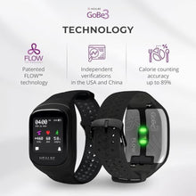 Load image into Gallery viewer, HEALBE GoBe3 Smart Health Tracker for Calories, Sleep, Stress &amp; Nervous System Balance, Free app Obsidian_47
