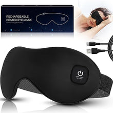 Load image into Gallery viewer, Heated Eye Mask, Dry Eye Mask Heat Eye Compress with Flaxseed, Warm Eye Compress Heating Pad with Temperature Timer Control for Sleep, Blepharitis, Dark Circles, MGD, Puffy Eyes, Blue_1
