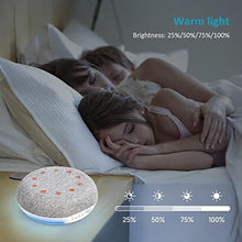 Load image into Gallery viewer, Heavtuen,White Noise Machine,Portable Sound Machine with 40 Soothing Sounds, USB Rechargeable,Sleep Sound Timer &amp; Night Light for Baby Kids Adults, Grey_7031
