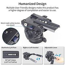 Load image into Gallery viewer, Heavy Duty Tripod Fluid Head-INNOREL F80 Drag Pan Cameras Video Fluid Head with 1/4 and 3/8 in Screws Sliding Plate CNC Professional Panoramic Max Load 24.5lb/12kg for DSLR Camcorders Shooting Film_8623
