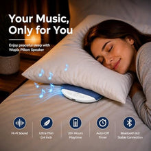 Load image into Gallery viewer, heetipuk 2026 Pillow Speaker,Bluetooth Pillow Speakers for Sleeping,Ultra-Thin Under Pillow Speakers with White Noise Timer,Flat Under Pillow Speaker for Side Sleeper,Wireless Sleep Aid for Adult_192
