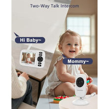 Load image into Gallery viewer, HelloBaby Baby Monitor No WiFi 3.2" Screen, USB Cable Video Baby Monitors, White_826
