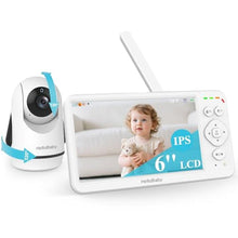 Load image into Gallery viewer, HelloBaby Baby Monitor with Camera and Audio 6" Screen, 30H Battery 4000mAh_1
