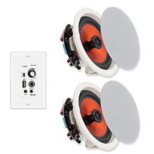 Load image into Gallery viewer, Herdio 6.5 Inch Ceiling Speakers Bluetooth (Pairs) 300 Watt Flush Mount in Wall Amplifier Receiver Suitable for Indoor Home &amp; Covered Outdoor Porch, White_1
