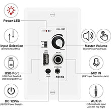 Load image into Gallery viewer, Herdio 6.5 Inch Ceiling Speakers Bluetooth (Pairs) 300 Watt Flush Mount in Wall Amplifier Receiver Suitable for Indoor Home &amp; Covered Outdoor Porch, White_7957
