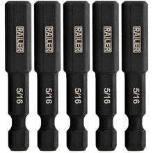 Load image into Gallery viewer, Hex 5/16" Impact Driver Bit - Railer Allen Wrench Drill Hex Bits. 1/4 Quick Release S2 Steel 2 inch 5/16" Hex Bits. (5 Pack)_1
