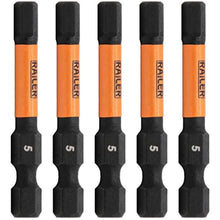 Load image into Gallery viewer, Hex 5mm Impact Driver Bit - Railer Allen Wrench Drill Hex Bits. 1/4 Quick Release S2 Steel 2 inch 5mm Hex Bits. (5 Pack)_1
