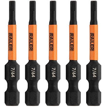 Load image into Gallery viewer, Hex 7/64" Impact Driver Bit - Railer Allen Wrench Drill Hex Bits. 1/4 Quick Release S2 Steel 2 inch 7/64" Hex Bits. (5 Pack)_1
