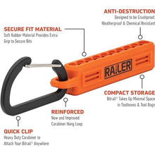 Load image into Gallery viewer, Hex Bit Set - Railer 2 Inch Impact Driver 10pc Metric Hex Bit Set With A Bit Holder &amp; Carabiner. Premium S2 Steel, Ideal For Furniture Screws (Black Bitrail), BlackBitrail_5405
