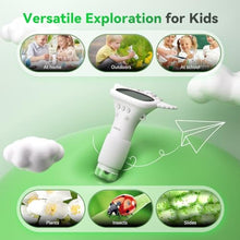 Load image into Gallery viewer, Hideal HP40 IPS Microscope for Kids: [Easy and Fun] 2" Portable Handheld Kids Microscope Miniscope, Pocket Mini Scope Educational Science Kit, Christmas Birthday Gifts for Kids, PC View, Off-White, Offwhite_1484
