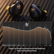 Load image into Gallery viewer, HIFIXAUDIO 7HZ G1 in-Ear Monitor, 10mm DLC Dynamic Driver IEM Wired Earbuds, HiFi Headphones with Detachable OFC Silver-Plated Cable for Gaming and Music Audiophiles (Without Mic, Black)_1348
