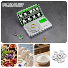 Load image into Gallery viewer, High Precision Mg Scale 100g/0.001g, Pocket Digital Milligram Scale, Small Gram Jewelry Scale, Coin Scale with 50g Calibration Weight for Gold/Silver/Gems/Powder Medicine Benechef, silvery_533
