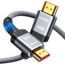 Load image into Gallery viewer, Highwings 16K 8K HDMI Cable 3.3FT, 96Gbps Ultra HD HDMI to HDMI 2.2 Cord, Grey_1
