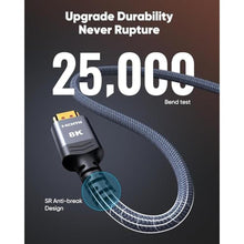 Load image into Gallery viewer, Highwings 8K HDMI Cable Long 2.1 30FT/9M, 48Gbps High Speed HDMI 4K120 144Hz Dynamic HDR 10 eARC HDCP 2.2&amp;2.3 Compatible for PS5, Blu-ray Player and Monitor, Grey_5793
